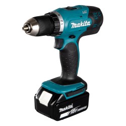 Makita bore-/skruemaskine DDF453RYJ 18V 2x1,5Ah m/batteri & lader